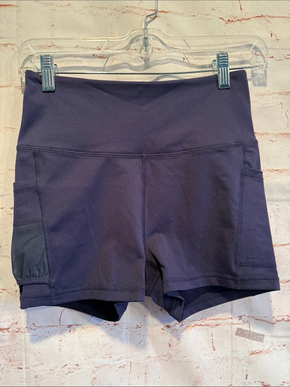 FM free people movement High-Waist Women’s Navy Active Shorts bike spandex